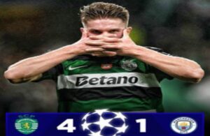 Sporting CP vs Man City Champions League highlights